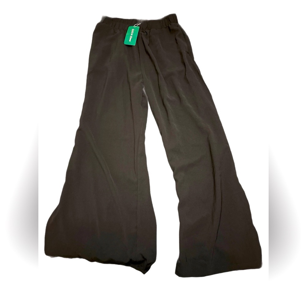 SHEIN EZwear Split Hem Wide Leg Pants - Picture 2 of 4